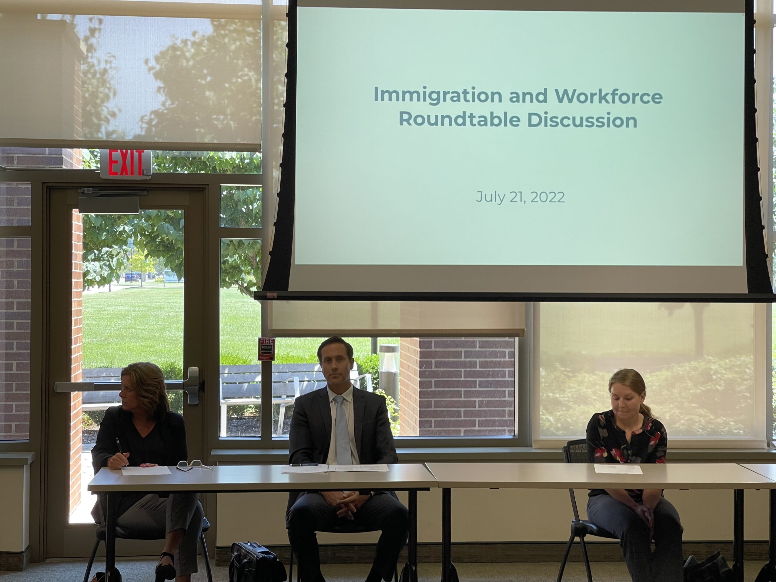 Presenters at the Immigration Roundtable